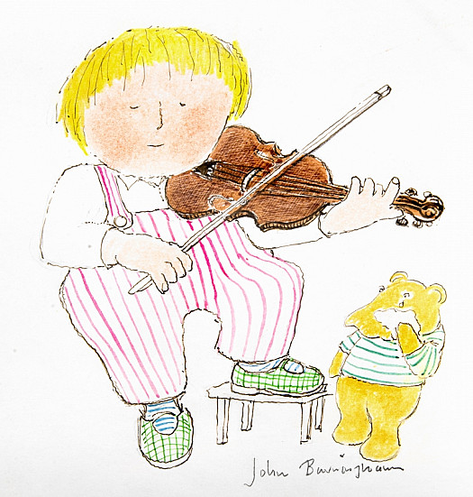 And if I Play a Jolly Jig,the Bear Is Very Glad;but the Fiddle Has Some Other SoundsWhich Make Him Really Sad