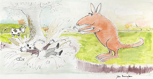 The Kangaroo Pushed John Patrick Norman Mchennessy Into the Water