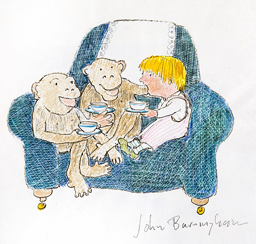 When Monkey Come to Visit MeThey Like to Have a Natter;I Always Give Them Cups of Teaand then We Sit and Chatter