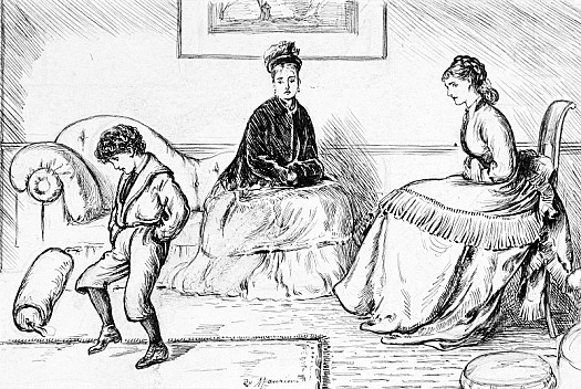 A Nice Distinction :Sunday Visitor: 'What Is That Boy of Yours Playing At, Mrs Mullington?'The Vicar's Wife: 'O, Well, of Course He Can't Have His Ball to Play with On Sundays - so We Let Him Have the Sofa-Cushion to Kick!'