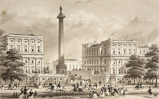 Carlton House Terrace &amp; Duke of York's Column, from St James's Park