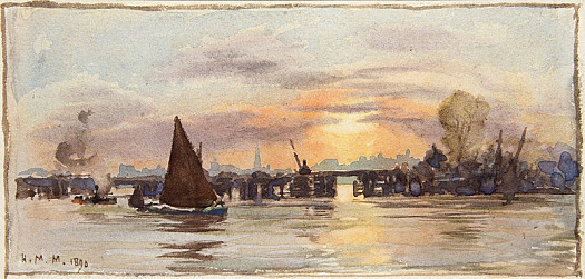 Sunset On the Thames