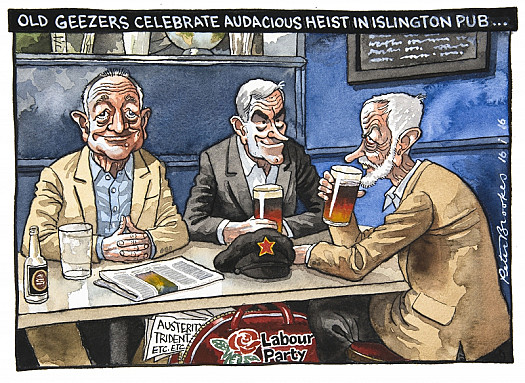 Old Geezers Celebrate Audacious Heist In Islington Pub...