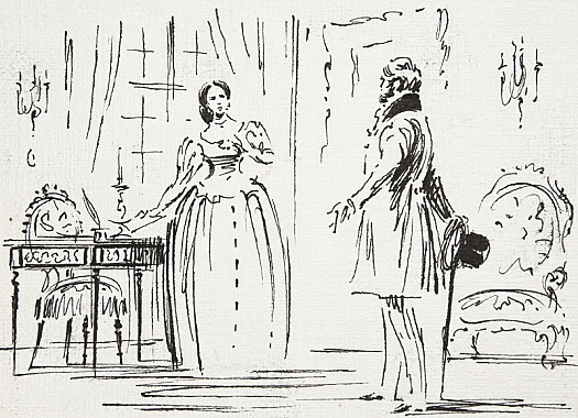 Violetta Behaves Herself with Such Modest Dignity That Germont Is Impressed(Act Two, Scene 1)