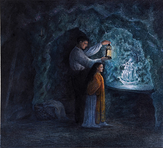 The Ice House Sparkled Like a Crystal Cave