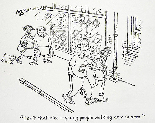 Isn't That Nice &ndash; Young People Walking Arm In Arm
