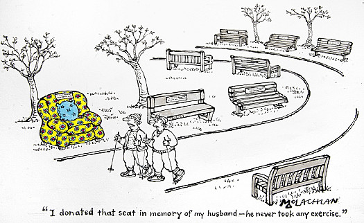I Donated That Seat In Memory of My Husband &ndash; He Never Took Any Exercise
