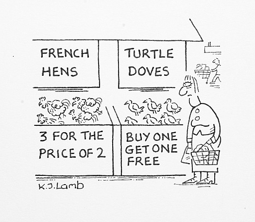 French Hens 3 For the Price of 2Turtle Doves Buy One Get One Free