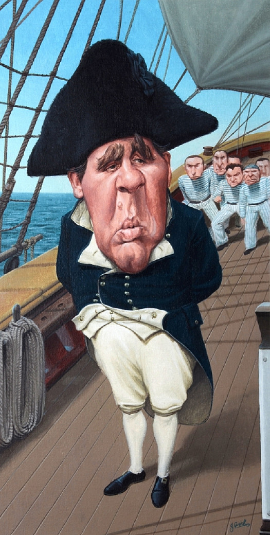 Charles Laughton as Captain Bligh In 'Mutiny On the Bounty'
