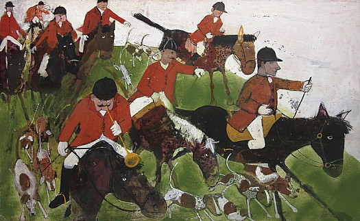 'We're not far behind him now,' shouted the Squire