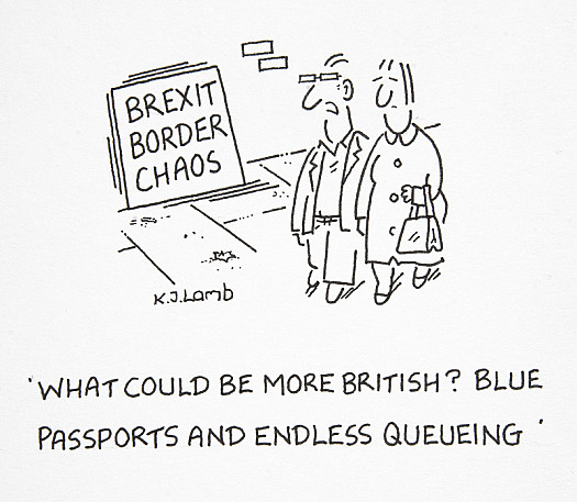 What Could Be More British? Blue Passports and Endless Queueing