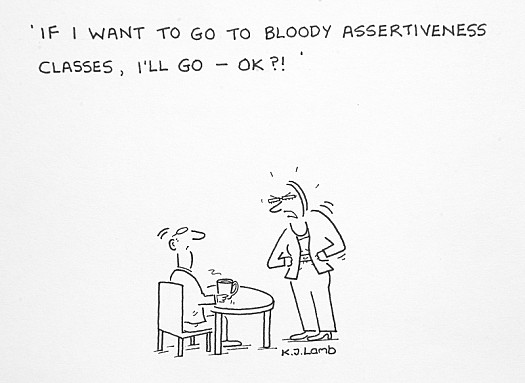 If I Want to Go to Bloody Assertiveness Classes, I'll Go -Ok?!