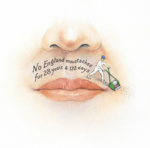No England Moustaches For 28 Years &amp; 122 Days