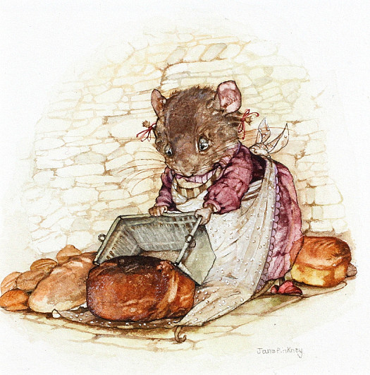 In Mouse Nibbling It's Always Said:'There's Nothing so Good as Home-Made Bread'