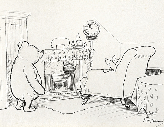 'Nearly eleven o'clock', said Pooh happily