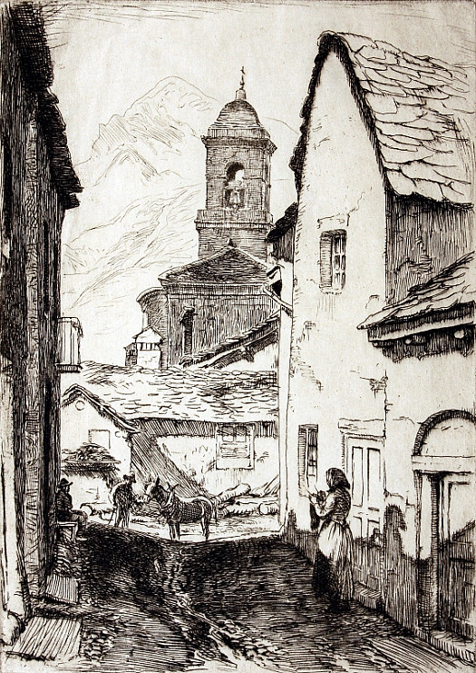 Lanslebourg, a Street Scene, C1911