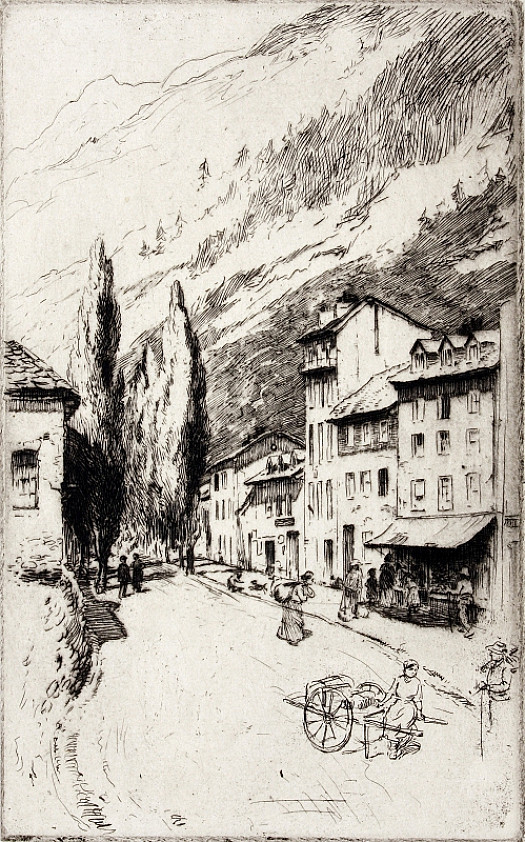 Tree-Lined Avenue In Swiss Village, C1911