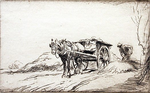 A Manure Cart, C1920