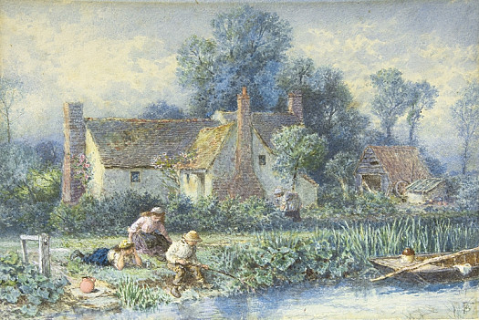 Fishing from the River Bank
