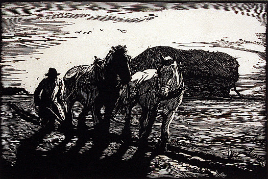 Late Afternoon Ploughing, C1935