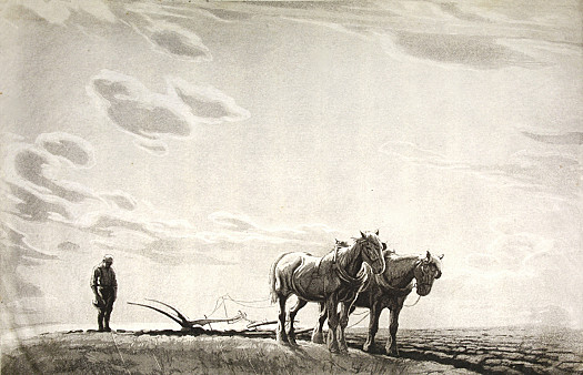 Resting from the Plough, C1922