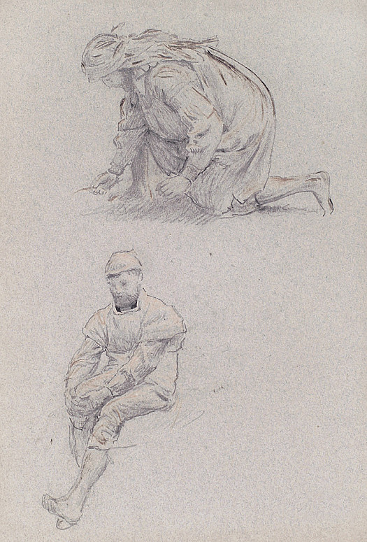 Kneeling and Seated Figures