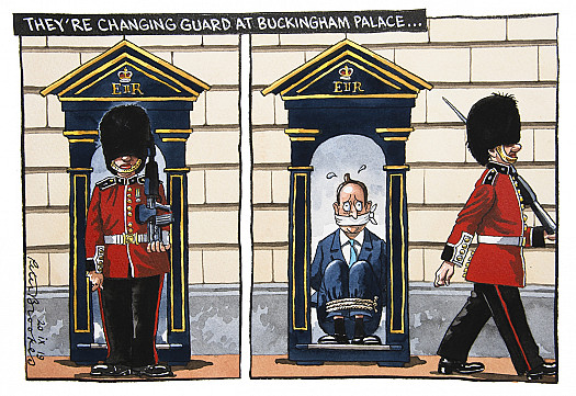 They're changing guard at Buckingham Palace