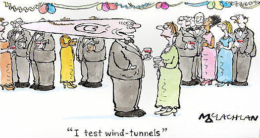 I test wind-tunnels