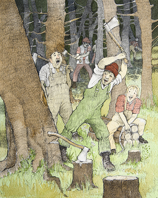 Woodcutters Singing at their Work