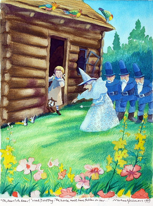 'Oh Dear! Oh Dear!' Cried Dorothy, 'the House Must Have Fallen On Her ...'