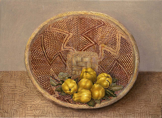 Quinces On African Basket