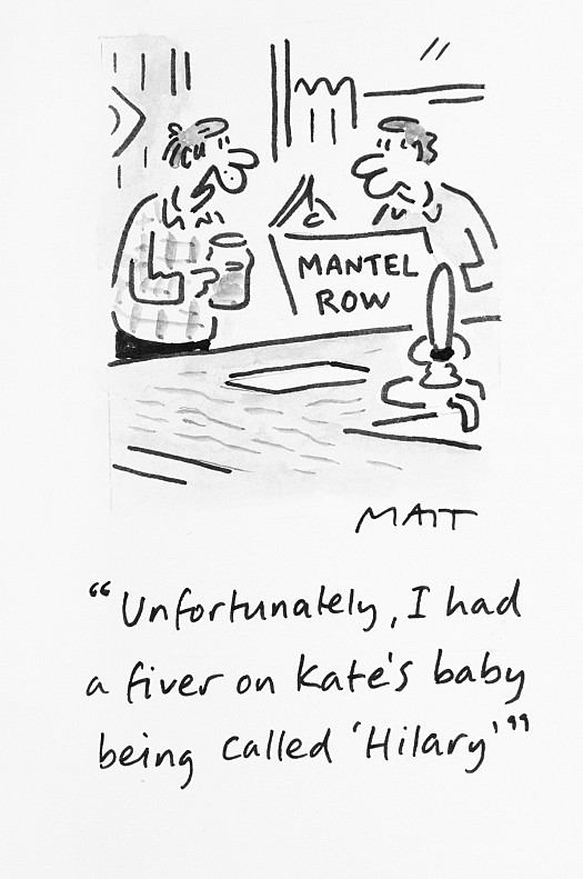 Unfortunately, I Had a Fiver On Kate's Baby Being Called 'Hilary'