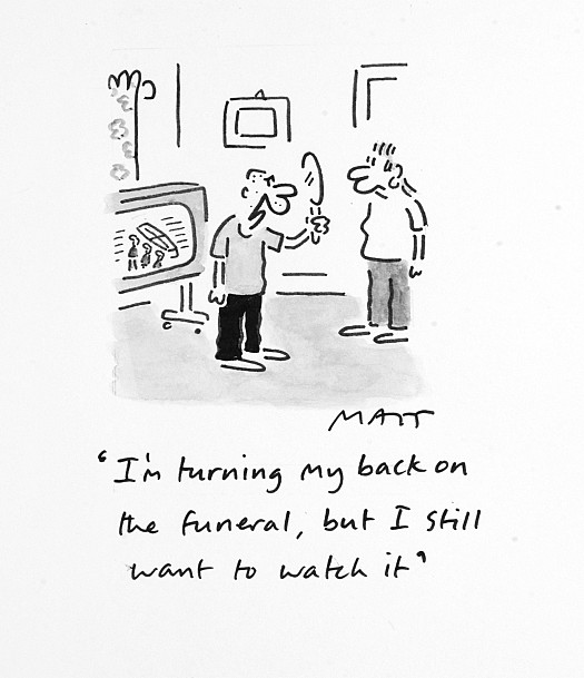 I'm Turning My Back On the Funeral, but I Still Want to Watch It