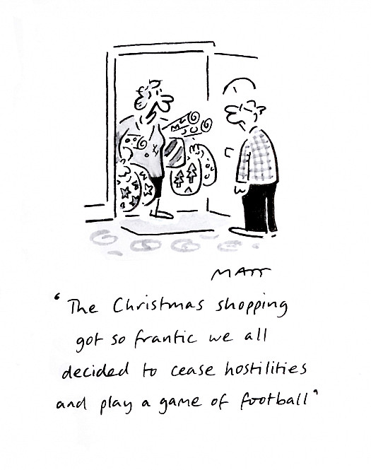 The Christmas Shopping Got so Frantic We All Decided to Cease Hostilities AndPlay a Game of Football