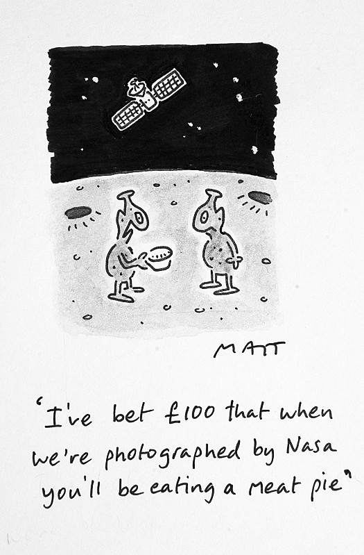 I've Bet &pound;100 That When We're Photographed by Nasa You'll Be Eating a Meat Pie
