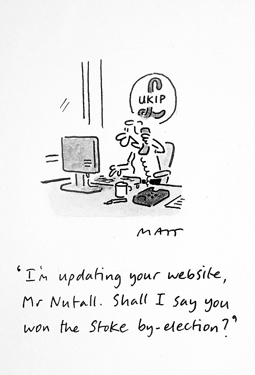 I'm Updating Your Website, Mr Nutall. Shall I Say You Wonthe Stoke By-Election?