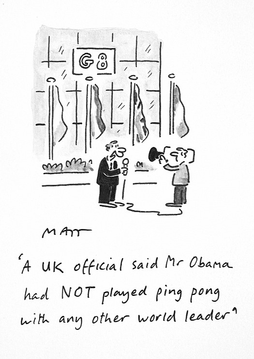 A Uk Official Said Mr Obama Had Not Played Ping Pong with Any Other World Leader