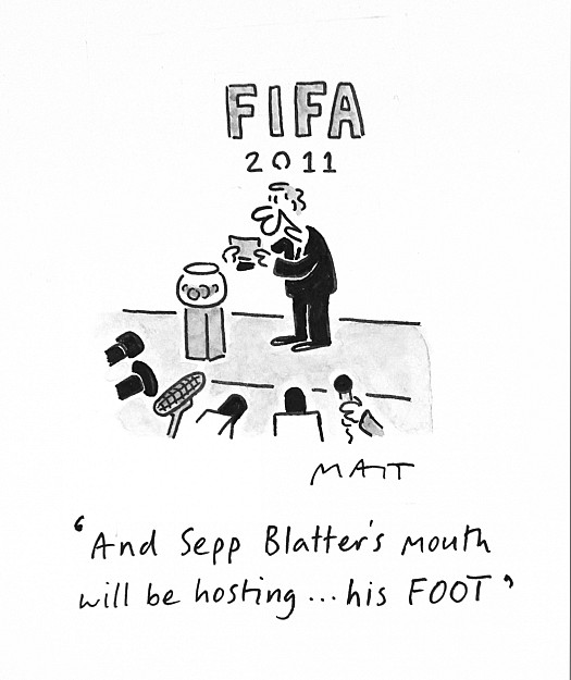 And Sepp Blatter's Mouth Will Be Hosting ... His Foot