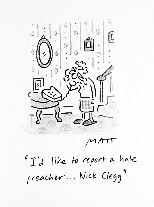 I'd Like to Report a Hate Preacher ... Nick Clegg