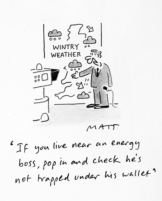 If You Live Near an Energy Boss, Pop In and Check He's Not Trapped under His Wallet