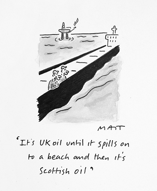 It's Uk Oil Until It Spills On to a Beach and then It's Scottish Oil