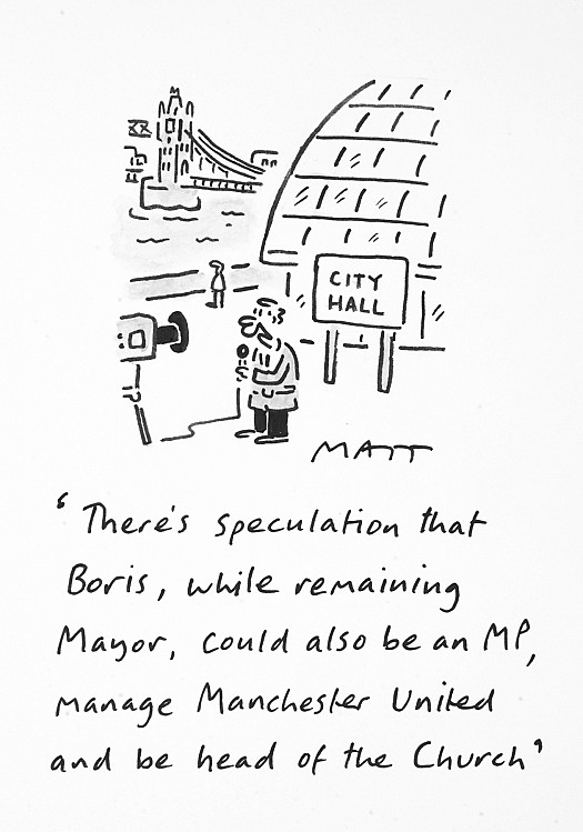 There's Speculation That Boris, While Remaining Mayor, Could also Be an Mp, Manage Manchester Untied and Be Head of the Church