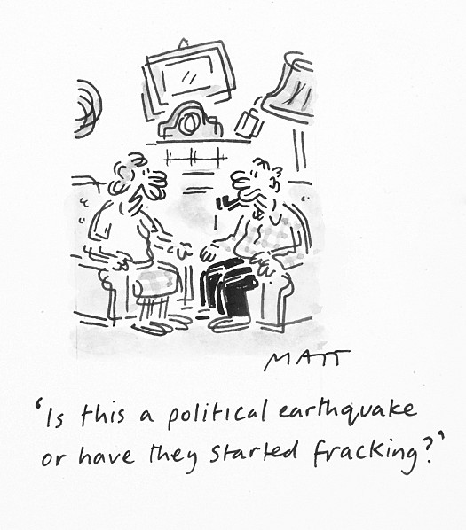Is this a Political Earthquake of Have They Started Fracking?