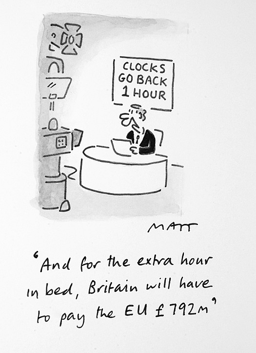 And For the Extra Hour In Bed, Britain Will Have to Pay the Eu &pound;792m