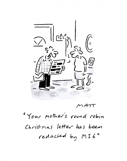 Your Mother's Round Robin Christmas Letter Has Been Redacted by Mi6