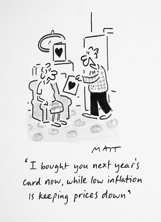 I Bought You Next Year's Card Now, While Low Inflation Is Keeping Prices Down