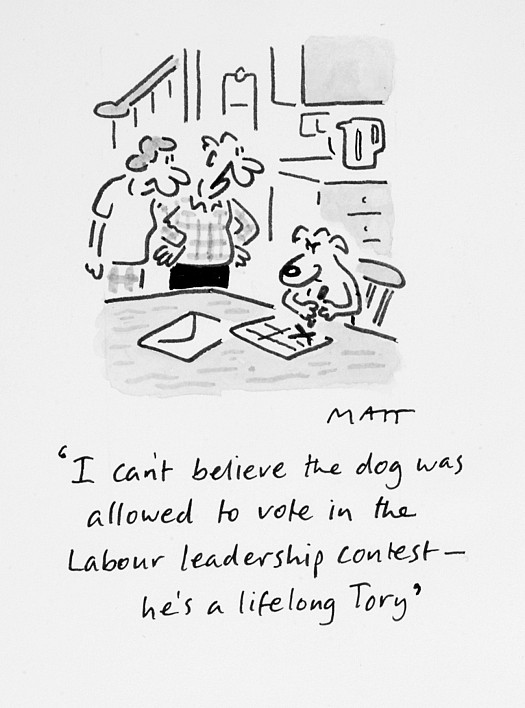 I Can't Believe the Dog Was Allowed to Vote In the Labour Leadership Contest - He's a Lifelong Tory