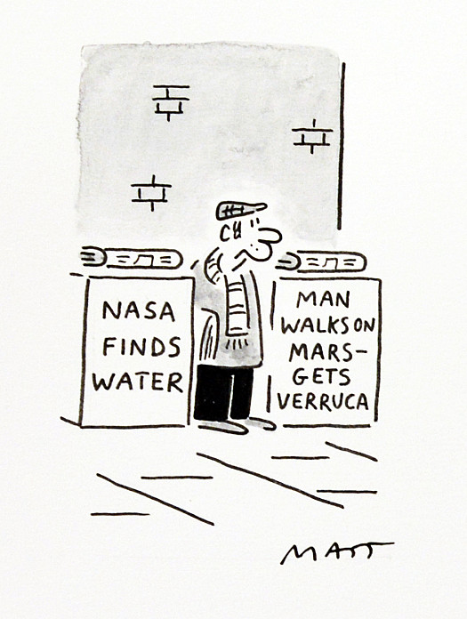 Nasa Finds WaterMan Walks On Mars &ndash; Gets Verruca