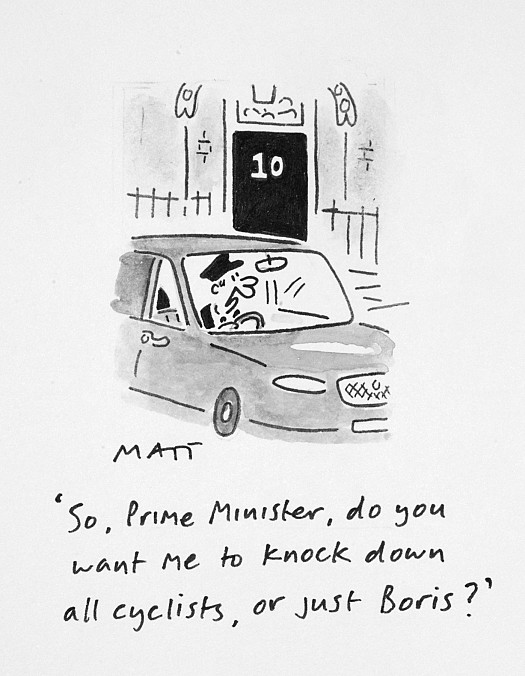 So, Prime Minister, Do You Want Me to Knock Down All Cyclists, or just Boris?