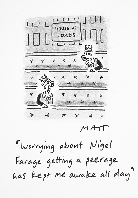 Worrying About Nigel Farage Getting a Peerage Has Kept Me Awake All Day